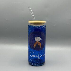 Coraline Snow Globe Glass Tumbler New In Box